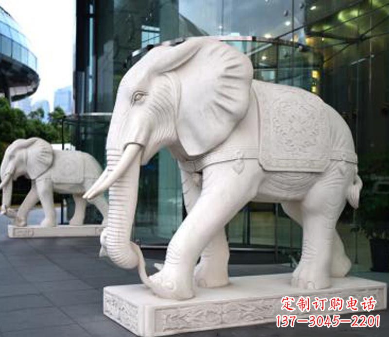 湖南中领雕塑大象石雕,给您的公园一个气派