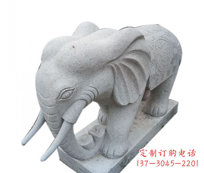 湖南精美绝伦的大象大理石雕塑