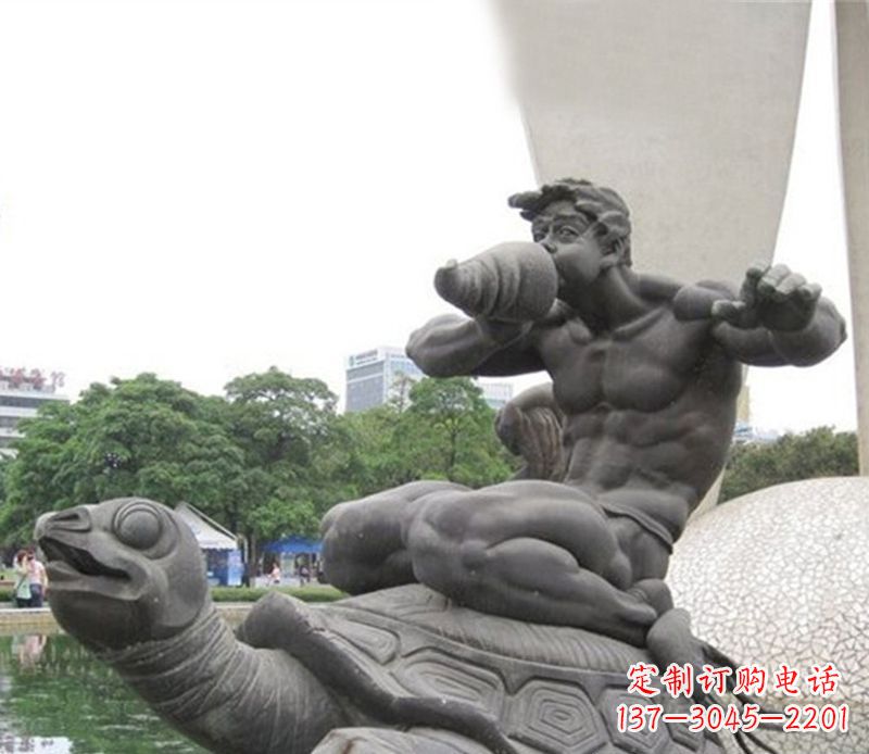 湖南公园动物海龟雕塑