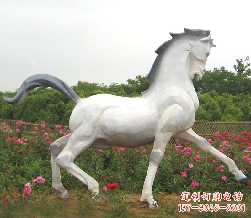 湖南中领雕塑精致的动物石雕马