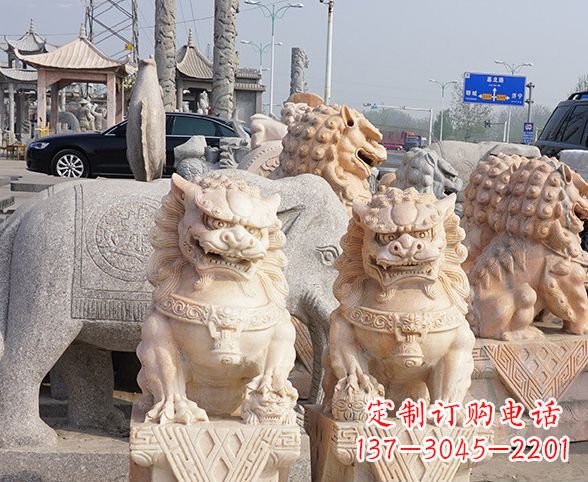 湖南中领雕塑狮子石雕,传承经典,赋予新生