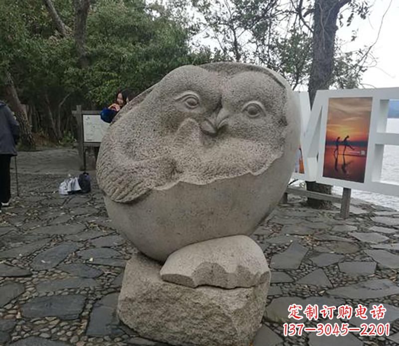 湖南中领雕塑 | 鸳鸯石雕精美定制