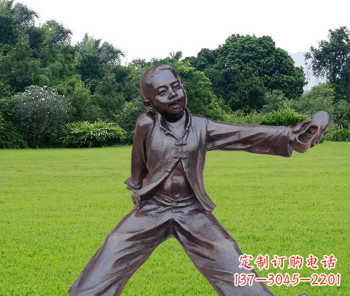 湖南优雅动人的儿童铜雕