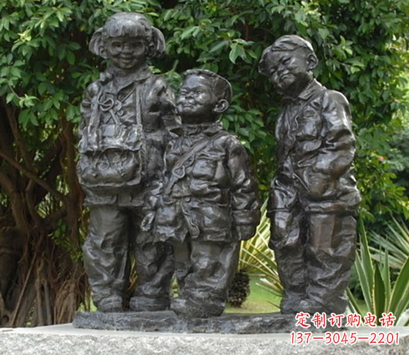 湖南中领雕塑可爱儿童铜雕欣赏