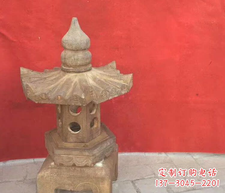 湖南景观仿古石灯雕塑