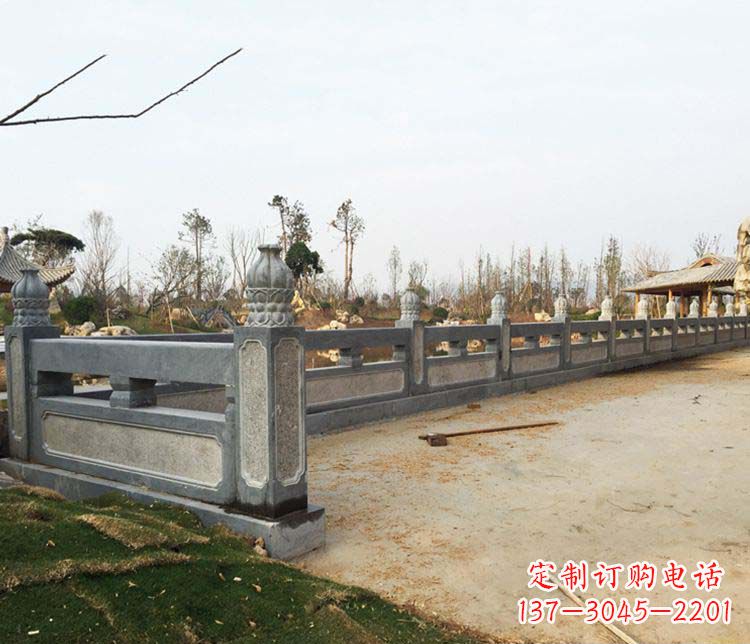 湖南公园仿古石栏板景观石雕 (3)