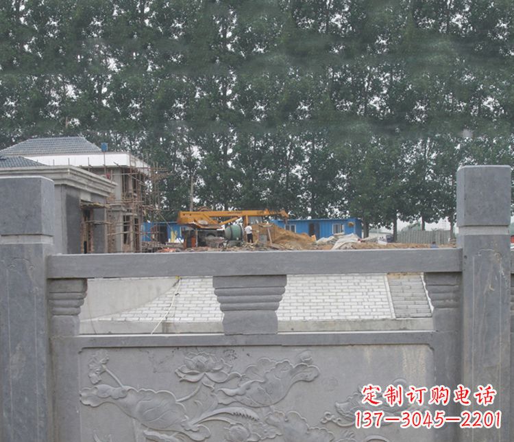 湖南公园仿古石栏板景观石雕 (9)