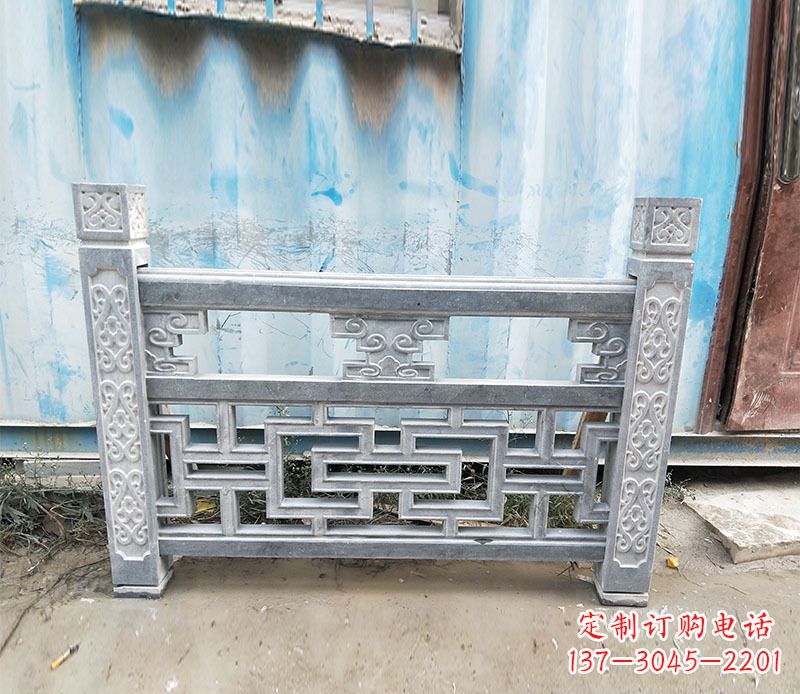 湖南公园仿古石栏板景观石雕 (7)