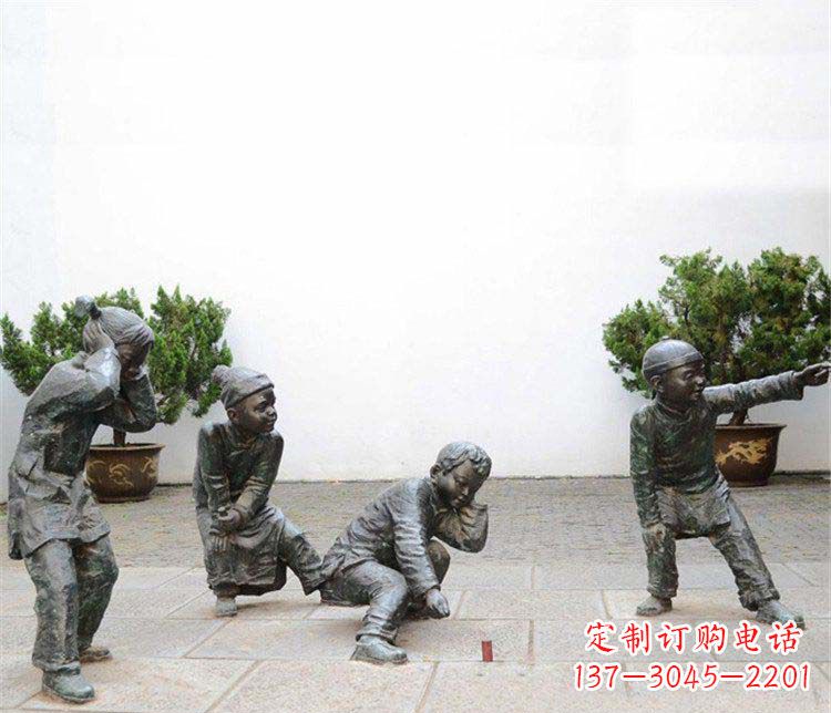 湖南愉悦童年,珍藏宝贝铜雕小孩