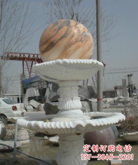 湖南公园风水球石雕