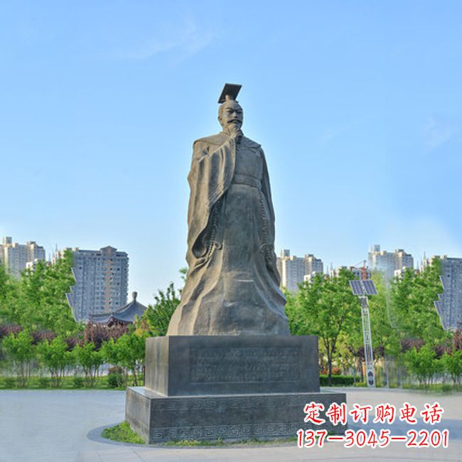 湖南荣耀隋文帝 杨坚青石雕塑