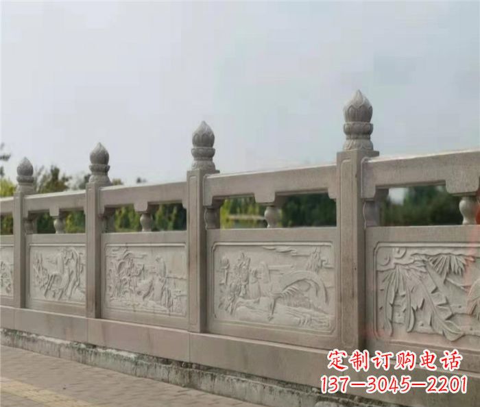 湖南泰山大理石浮雕栏板雕塑