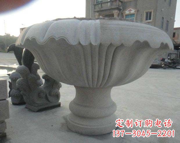 湖南高端大理石花盆雕塑