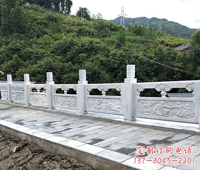 湖南专为公园景观定制的大理石栏板石雕