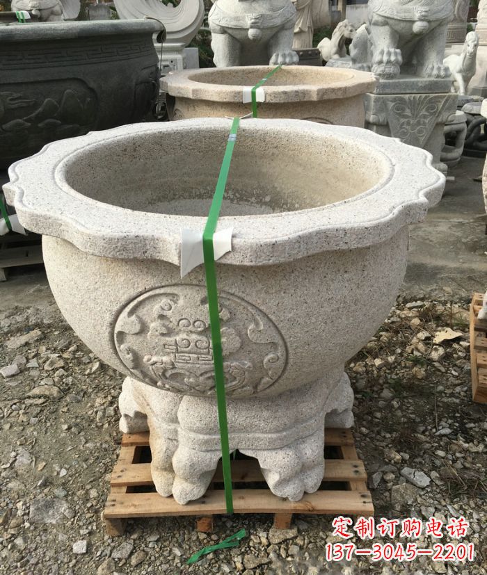 湖南高品质大理石水缸雕塑
