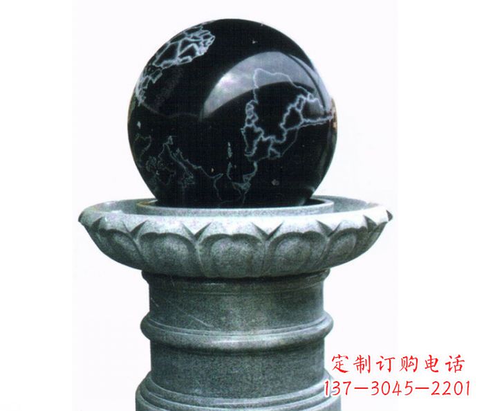 湖南风水球喷泉石雕——营造悠然自在的公园氛围