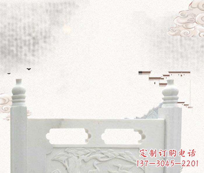 湖南中领雕塑汉白玉石栏板雕塑