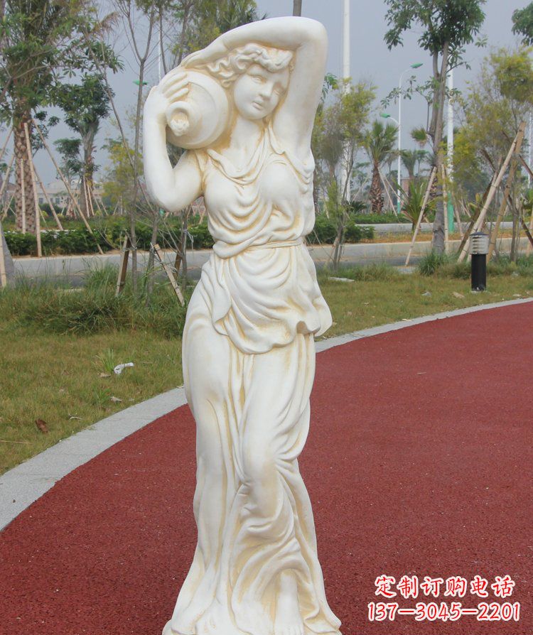 湖南传统仕女石质雕塑