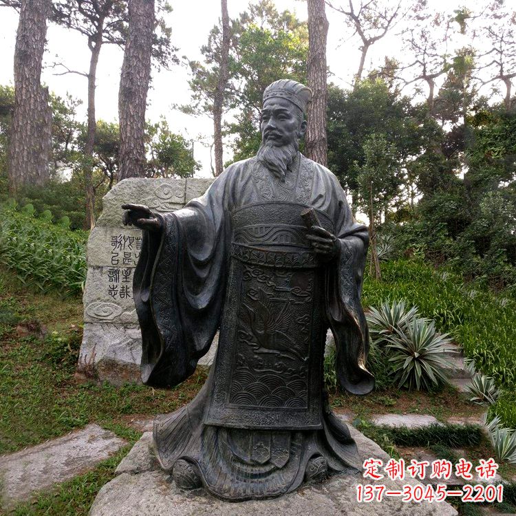 湖南纪念蔡伦的艺术之作——铜雕像