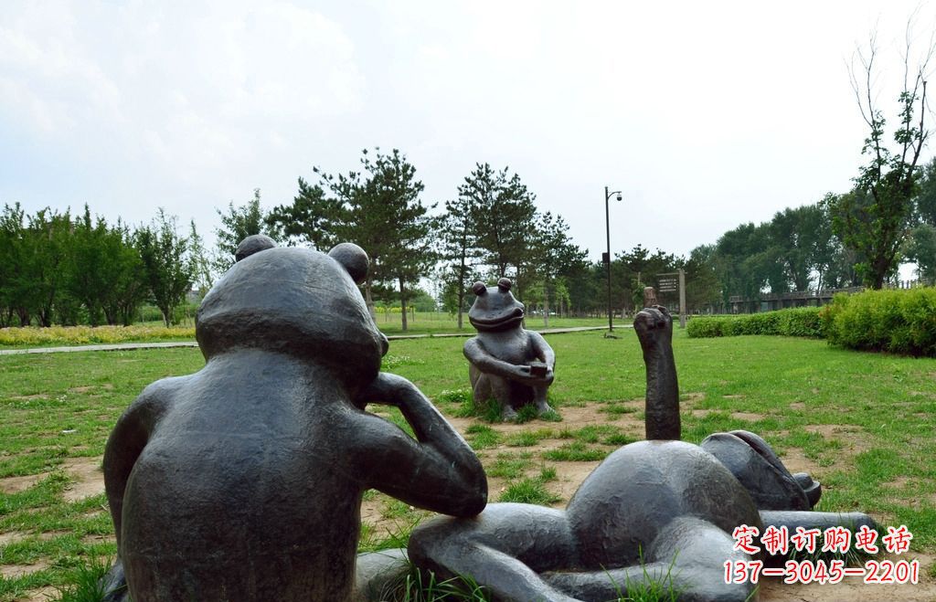 湖南中领雕塑 | 艺术级青蛙铜雕