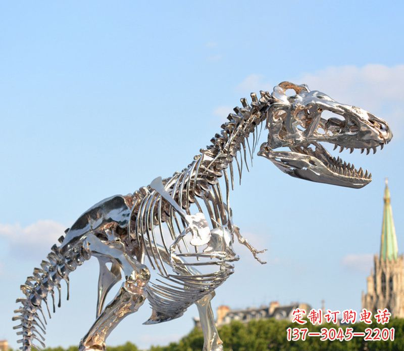 湖南不锈钢恐龙雕塑展现自然之美