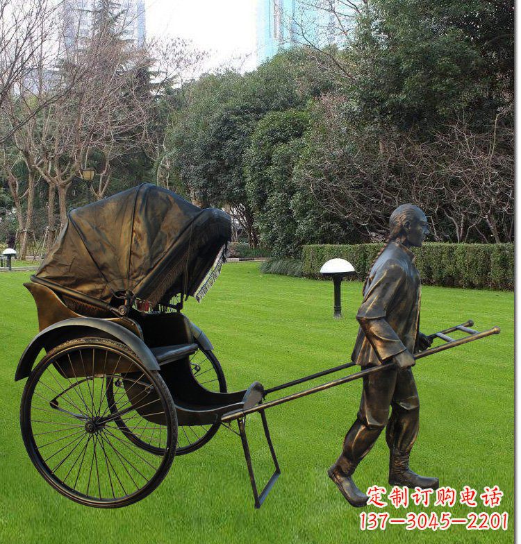 湖南艺术纪念·传统文化·黄包车雕塑