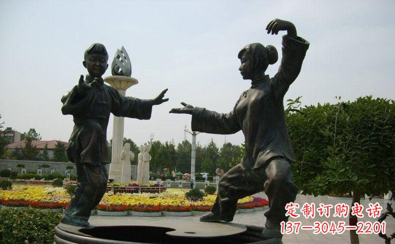 湖南艺术精灵传统太极拳铜雕