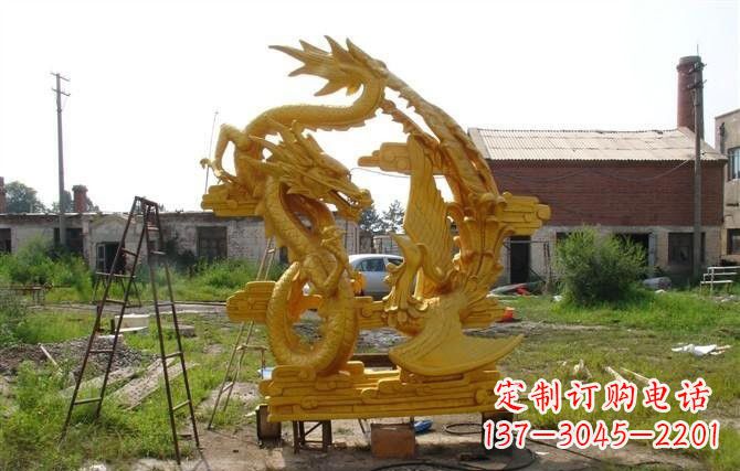湖南公园龙凤呈祥铜雕