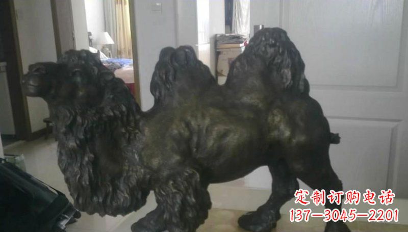 湖南室外骆驼铜雕塑,为公园景观增添美感