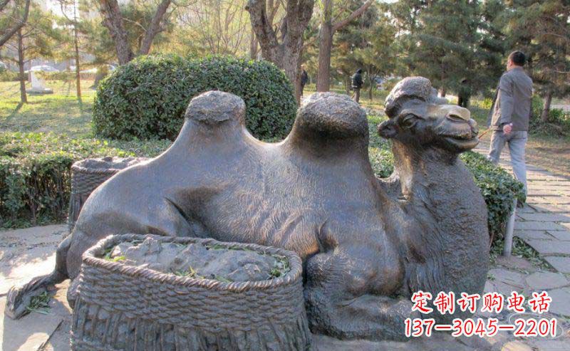 湖南精致骆驼铜雕塑