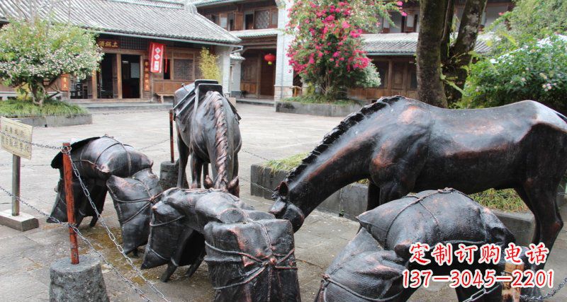 湖南公园马动物铜雕 (7)