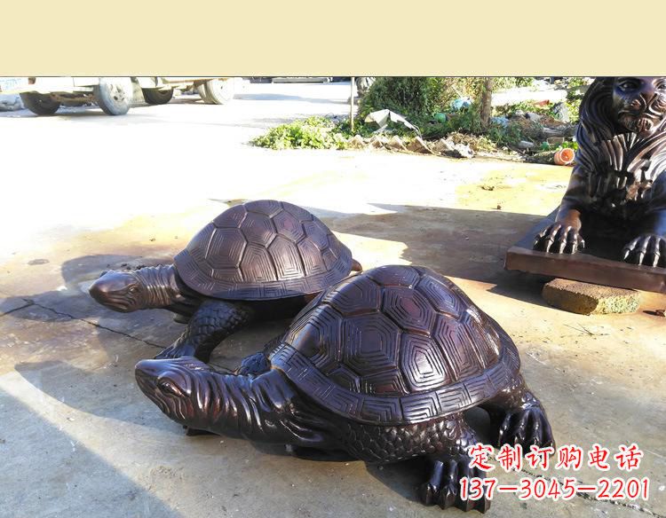 湖南温情乌龟铜雕