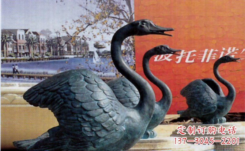湖南优质青铜天鹅雕塑
