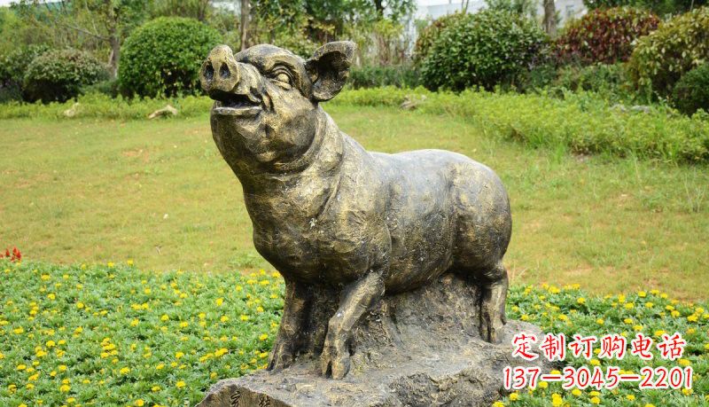湖南公园十二生肖铜雕