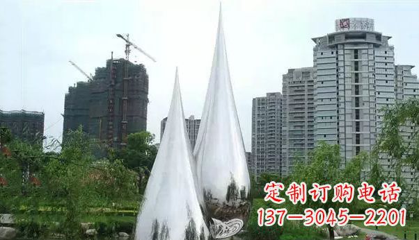 湖南不锈钢水滴雕塑