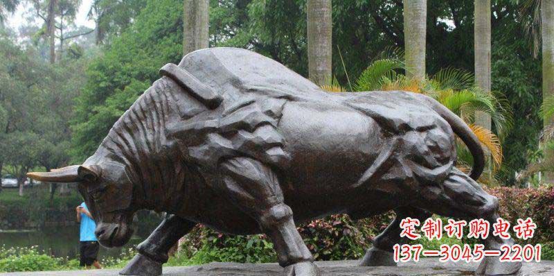 湖南拓荒牛精美铜雕