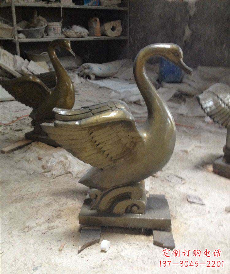 湖南中领雕塑 | 精美天鹅雕塑