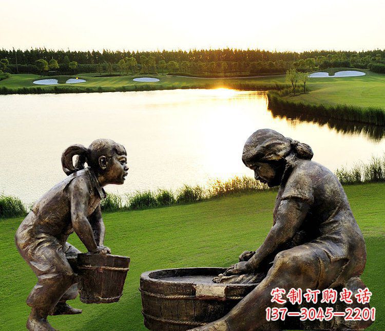 湖南母亲爱心铜雕