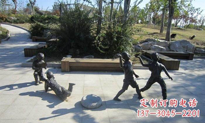 湖南精美铜制儿童雕塑