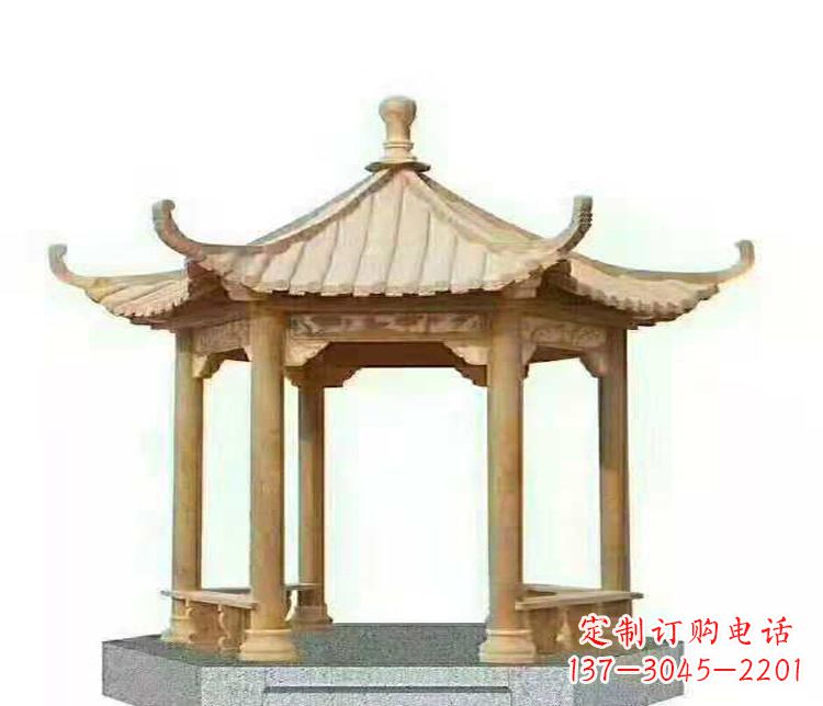 湖南晚霞凉亭石雕