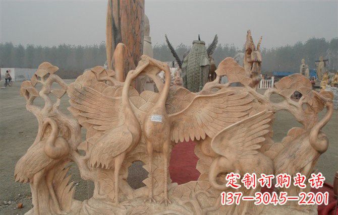 湖南精美仙鹤雕塑