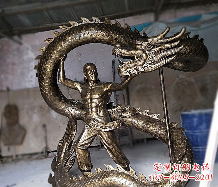湖南高质量的文化艺术装饰铜雕龙雕塑