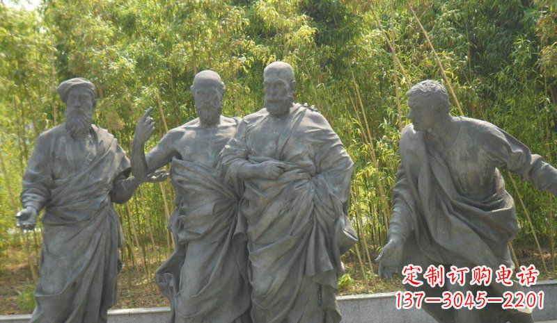 湖南传承经典,深情呈现——铜雕西方名人人物雕塑