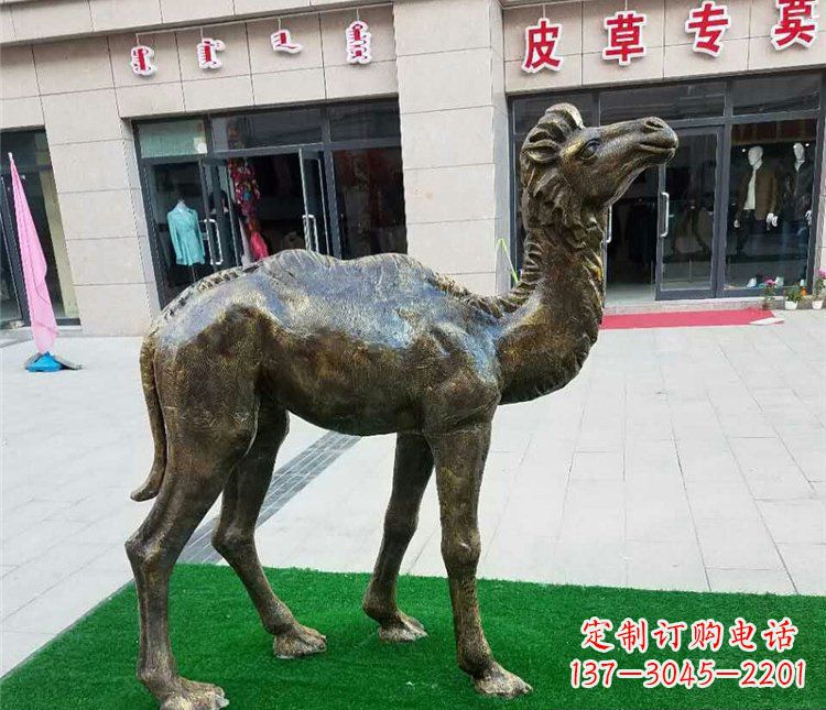 湖南精美铜雕骆驼雕塑