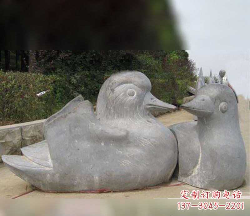 湖南中领雕塑传统鸳鸯石雕