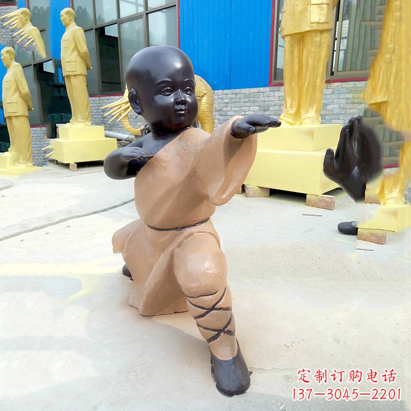 湖南传承传统文化的绝佳礼品——“功夫小和尚”雕塑
