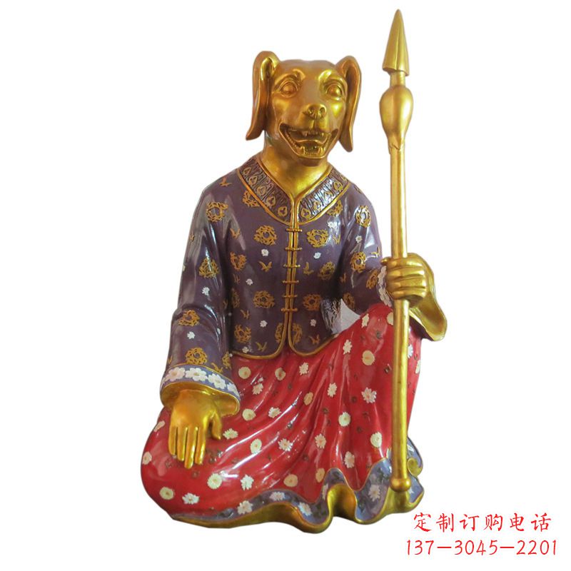 湖南高端可爱的玻璃钢生肖雕塑