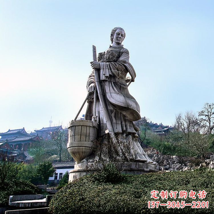 湖南浪漫古典,文姜古装美女雕塑