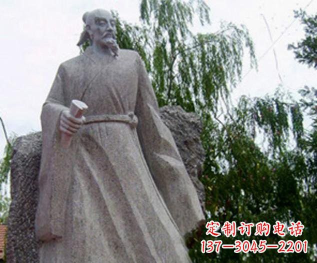 湖南古代名人李白雕塑
