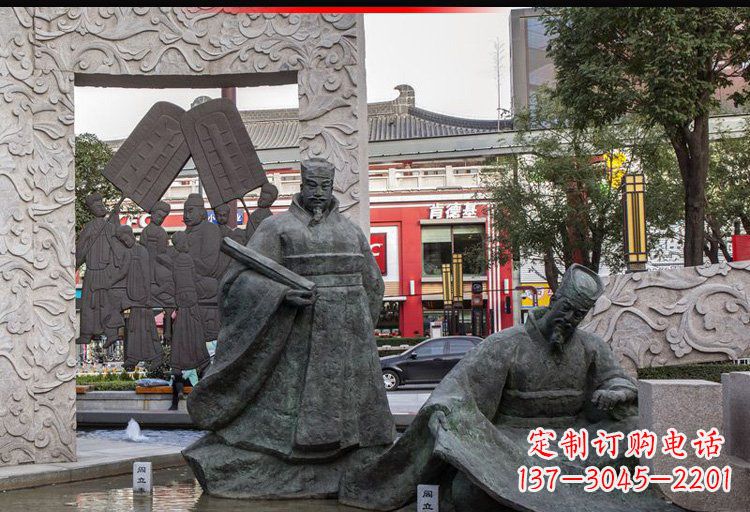 湖南阎立德铜雕名人雕塑精美绝伦